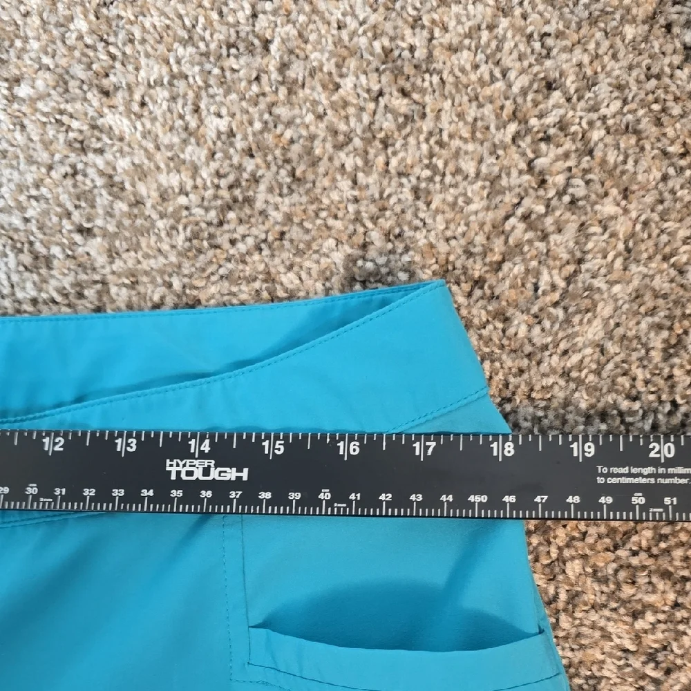Chico's Tropical Leaf‎ Zip-Front Jacket with Teal Cropped Pants Chicos Size 2/Lg